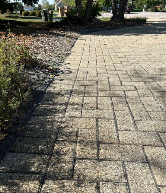 hardscape after power washing