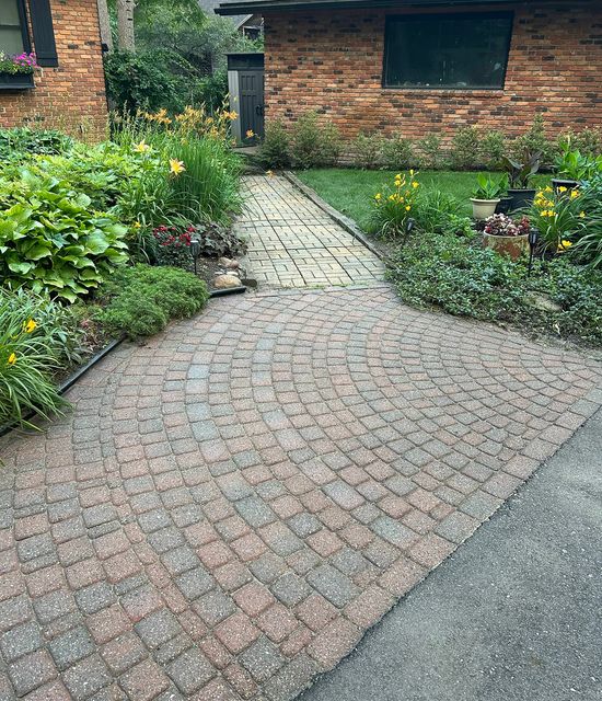 Brick paver after restoration