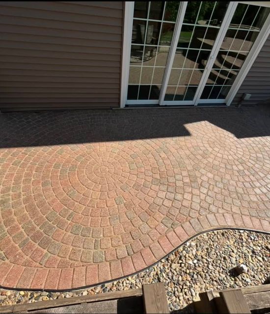 Brick paver after restoration