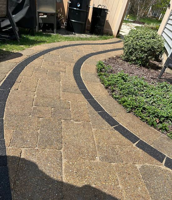 Brick paver after restoration