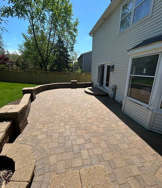 Brick paver after restoration