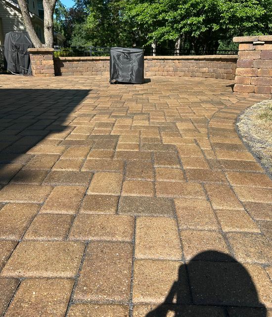 Brick paver after restoration
